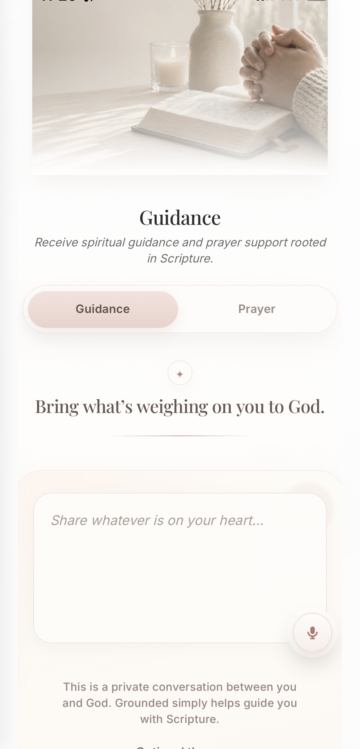 Grounded Guidance — Bring what's weighing on you to God