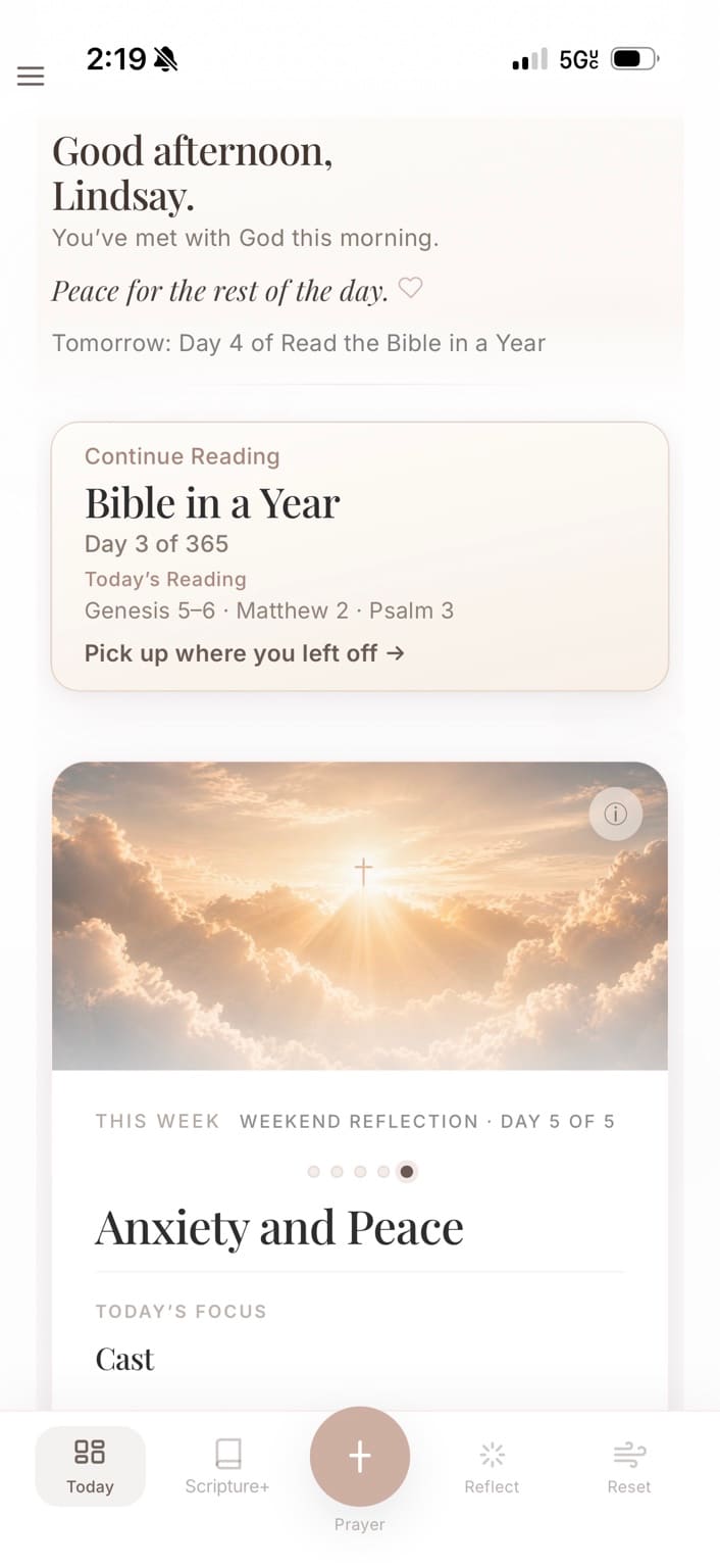 Grounded Today — a peaceful place to begin your day with Scripture